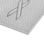 Planche À Découper Chrome Comme Blanc Knit Ribbon Sensibilisation Imp (Coin)
