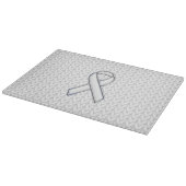 Planche À Découper Chrome Comme Blanc Knit Ribbon Sensibilisation Imp (Coin)
