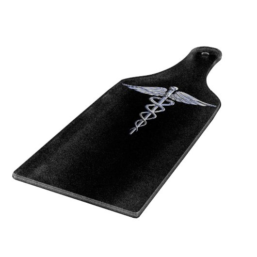 Planche À Découper Chrome Comme Caduceus Symbole Médicale (Coin)