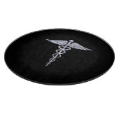 Planche À Découper Chrome Comme Caduceus Symbole Médicale (Coin)