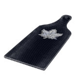 Planche À Découper Chrome comme feuille d'érable sur le style de fibr (Coin)