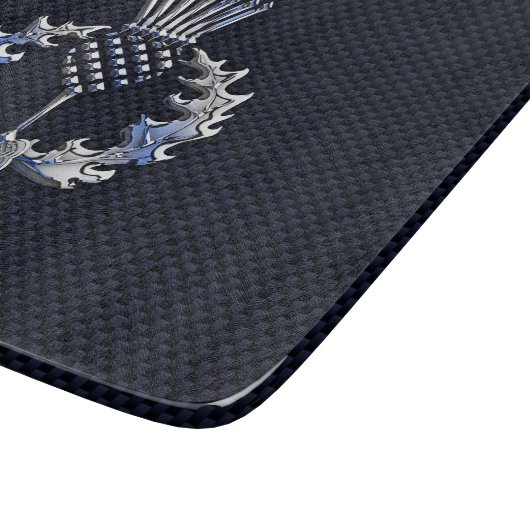 Planche À Découper Chrome comme le chardon d'écossais d'impression de (Coin)