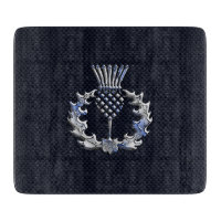 Chrome comme le chardon d'écossais d'impression de