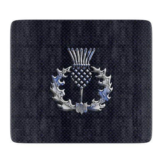 Planche À Découper Chrome comme le chardon d'écossais d'impression de (Devant)