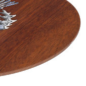 Planche À Découper Chrome Comme Mahogany Bois Grain Scottish Thistle (Coin)