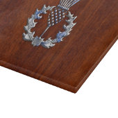 Planche À Découper Chrome Comme Mahogany Bois Grain Scottish Thistle (Coin)