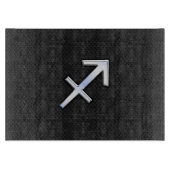 Planche À Découper Chrome Comme Sagittarius Zodiac Connexion Noir (Devant)