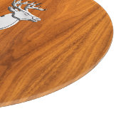 Planche À Découper Chrome Like Running Deer on Fine Teak (Coin)