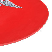 Planche À Découper Chrome Style Caduceus Médicale Symbole Ligue (Coin)