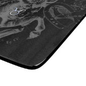Planche À Découper Chromique Taurus Zodiac on Hevelius Black (Coin)