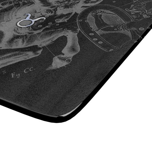 Planche À Découper Chromique Taurus Zodiac on Hevelius Black (Coin)