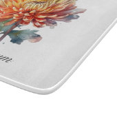 Planche À Découper Chrysanthème de la récolte d'or, sur mesure (Coin)