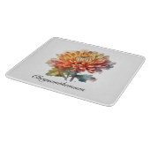 Planche À Découper Chrysanthème de la récolte d'or, sur mesure (Coin)