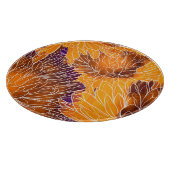 Planche À Découper Chrysanthème japonais : Aquarelle incolore (Coin)