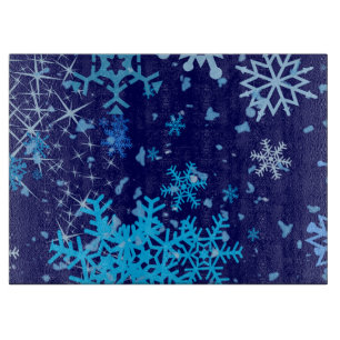 Planche À Découper Chute de neige la nuit de Noël