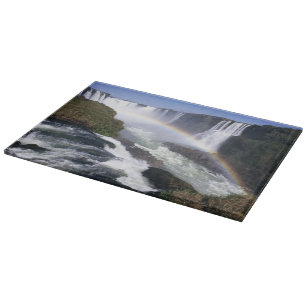 Planche À Découper Chutes d'Iguassu, État du Paraná, Brésil. Vue aéri