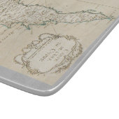 Planche À Découper Chypre île carte méditerranéenne vieux (Coin)