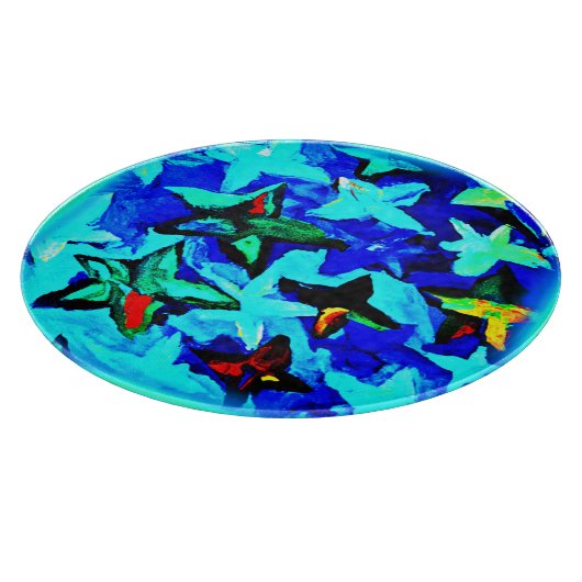 Planche À Découper Ciel de nuit étoilé bleu. Commandez dès maintenant (Coin)