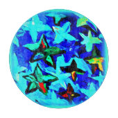 Planche À Découper Ciel de nuit étoilé bleu. Commandez dès maintenant (Devant)