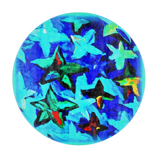 Planche À Découper Ciel de nuit étoilé bleu. Commandez dès maintenant (Devant)