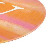 Planche À Découper Ciel des Caraïbes du monogramme | (Coin)