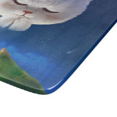 Planche À Découper Ciel nocturne avec chat (Coin)