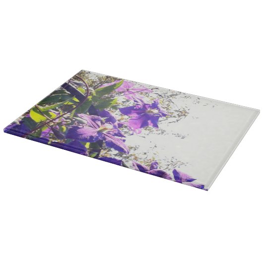 Planche À Découper Ciel pourpre de fleur de clématite de *~* (Coin)