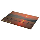 Planche À Découper Ciel rouge au matin (Coin)