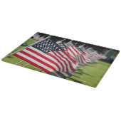 Planche À Découper Cimetière militaire historique avec drapeaux améri (Coin)