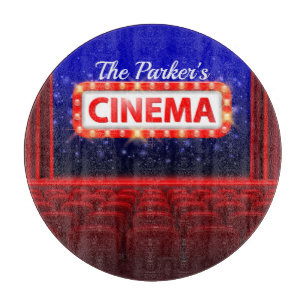 Planche À Découper Cinéma Personnalisé Cinéma Salle Familiale