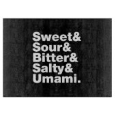 Planche À Découper Cinq saveurs de base (Devant)