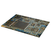 Planche À Découper Circuit imprimé bleu macro | Photo de PCB (Coin)