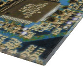 Planche À Découper Circuit imprimé bleu macro | Photo de PCB (Coin)