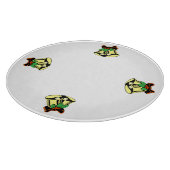 Planche à découper circulaire Boules de Noël (Coin)
