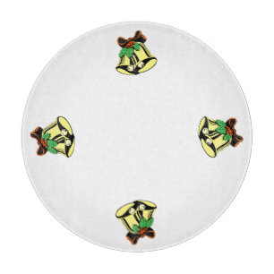 Planche à découper circulaire Cloches de Noël