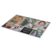 Planche À Découper Citation Collage photo moderne 6 Nom de famille (Coin)