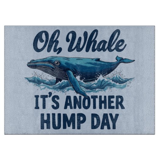 Planche À Découper Citation de baleine drôle "Oh Baleine" Conception (Devant)
