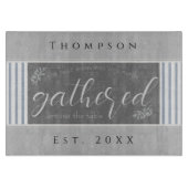 Planche À Découper Citation de famille Nom Année Est (Devant)