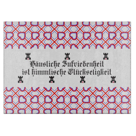 Planche À Découper Citation des Saxons de Transylvanie (Devant)