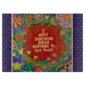 Planche À Découper Citation Motivationnelle Inspirationnelle Floral H (Devant)