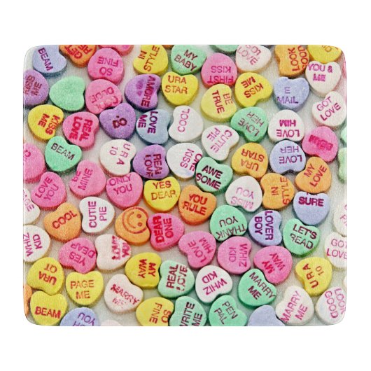 Planche À Découper Citations de cœur pour la Saint-Valentin (Devant)