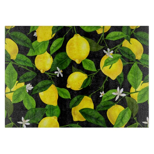 Planche À Découper Citron Aquarelle 2 (Devant)