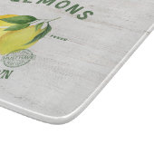 Planche À Découper Citron aquarelle rustique – Citrus esthétique vint (Coin)