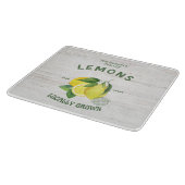 Planche À Découper Citron aquarelle rustique – Citrus esthétique vint (Coin)