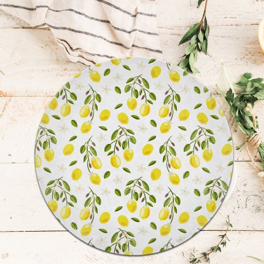Planche À Découper Citron, Citrus jaune et vert