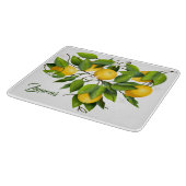 Planche À Découper Citron Fruit Botanique (Coin)