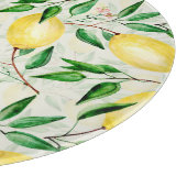 Planche À Découper citrons aquarelle, motif de fruits sans soudure. (Coin)