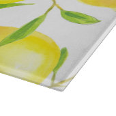 Planche À Découper Citrons et motif feuille (Coin)