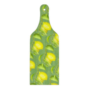 Planche À Découper Citrons sur une branche