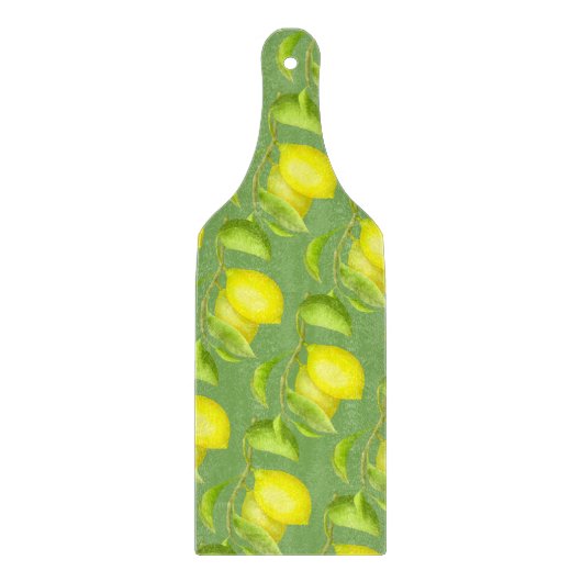 Planche À Découper Citrons sur une branche (Devant)